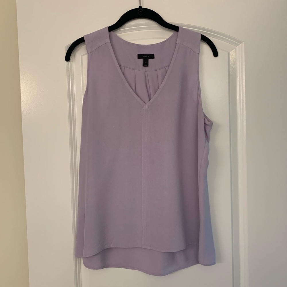 Jcrew lavender sleeveless blouse, size 4